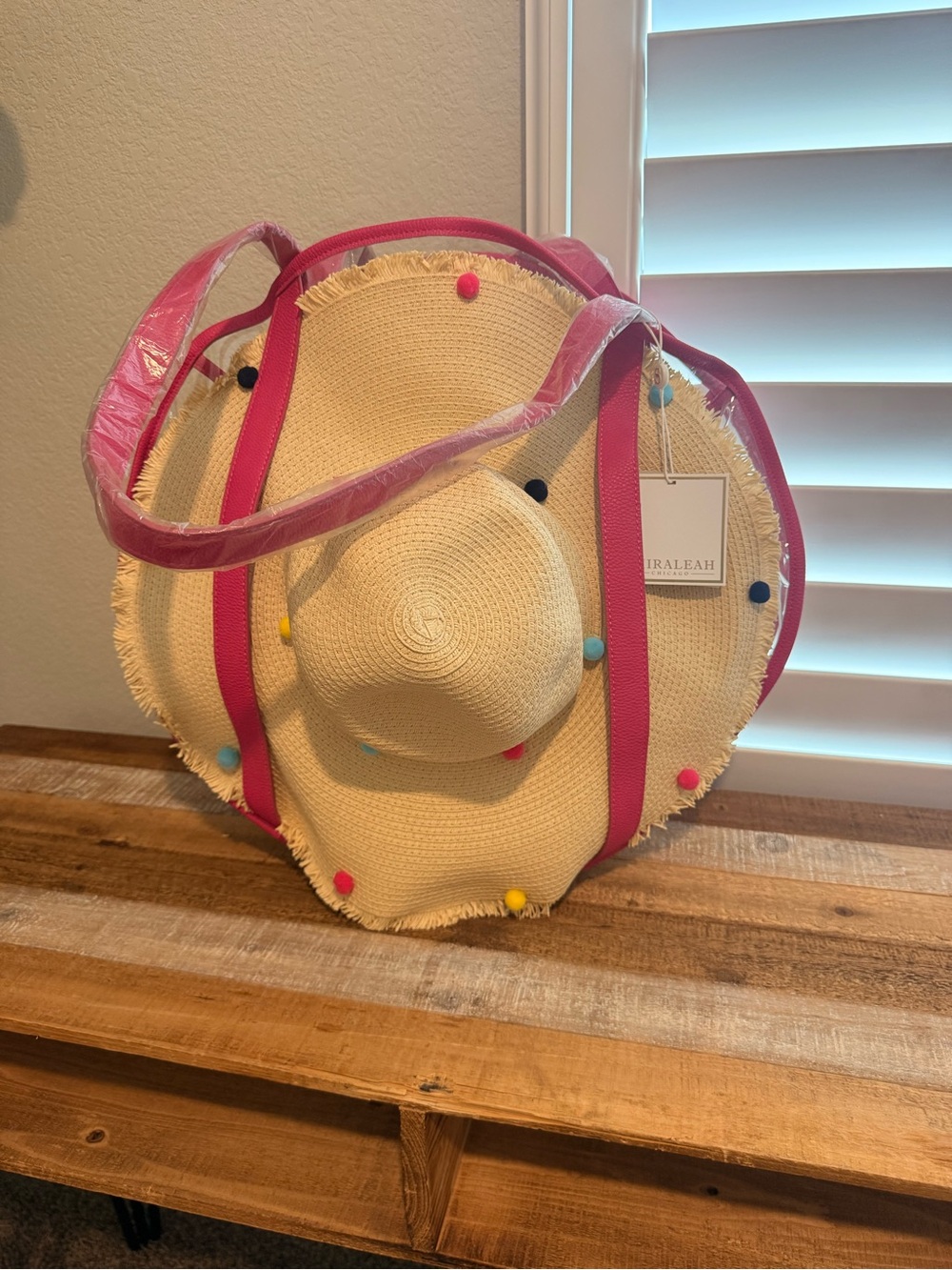 Bubble beach tote with Sun Hat!
